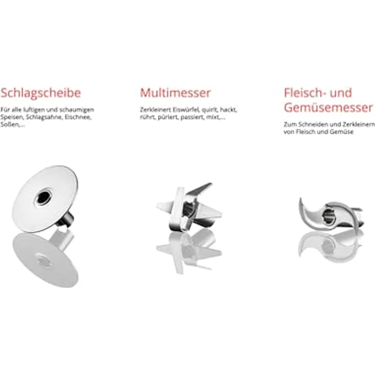 ESGE Zauberstab 91012 Design Edition Marmor-Schwarz, Stabmixer mit 200W AC-Motor, 2-stufig, 17.000 U/min, Zubehör inklusive Stativ und Multimesser – Bild 5