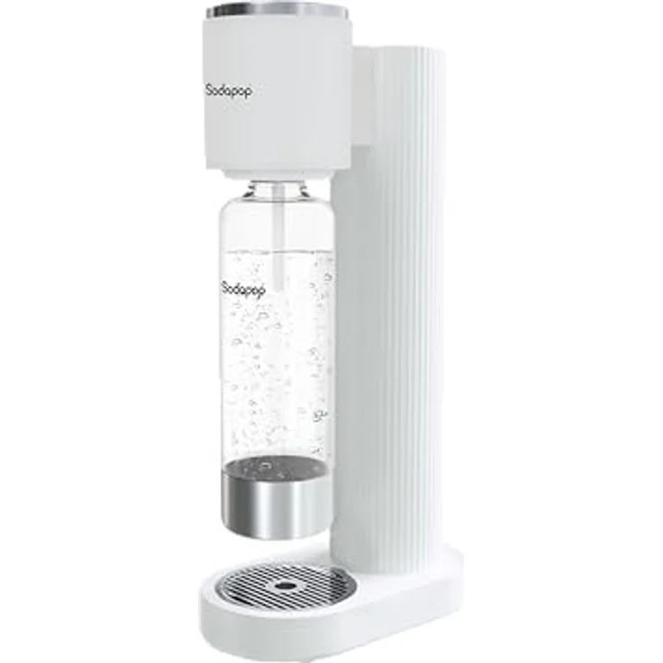 Sodapop Wassersprudler Cooper Pro, schlankes Design, 1x 850ml PET-Flasche, weiß – Bild 1