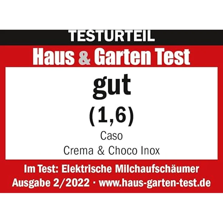 Caso Crema and Choco Milchaufschäumer, 500 Watt, Aufschäumen 250 ml, Aufwärmen 350 ml, Überhitzungsschutz, Abschaltautomatik, Touch Control, edelstahl – Bild 4
