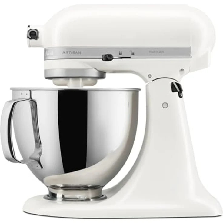 KitchenAid Artisan 5KSM125, Küchenmaschine mit 300 Watt, 4,8 Liter Edelstahl-Schüssel, Beige – Bild 6