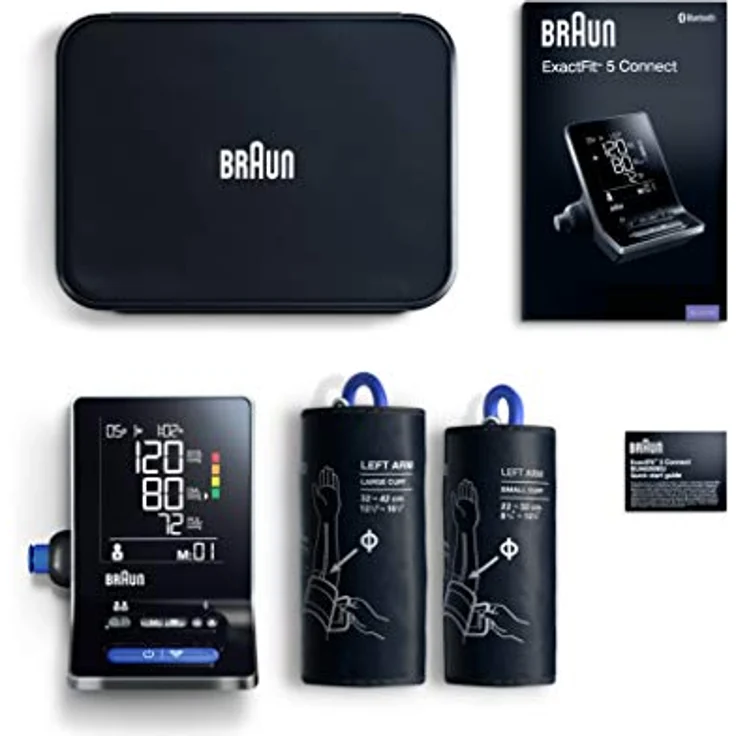 Braun BUA6350EU ExactFit 5 Connect Blutdruckmessgerät mit zwei Manschettengrößen für Passgenauigkeit – Bild 6