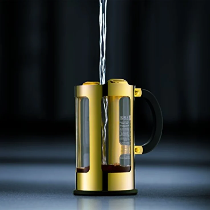 Bodum 11170-17 New Chambord Kaffeebereiter 3 Tassen, Borosilikatglas, Gold – Bild 5