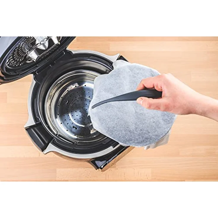Krups XA6090 Cook4Me Kuchenform | ⌀18 cm | Silikongriff | Antihaftbeschichtung | kompatibel mit Cook4Me Multikochern | spülmaschinenfest | Schwarz – Bild 4