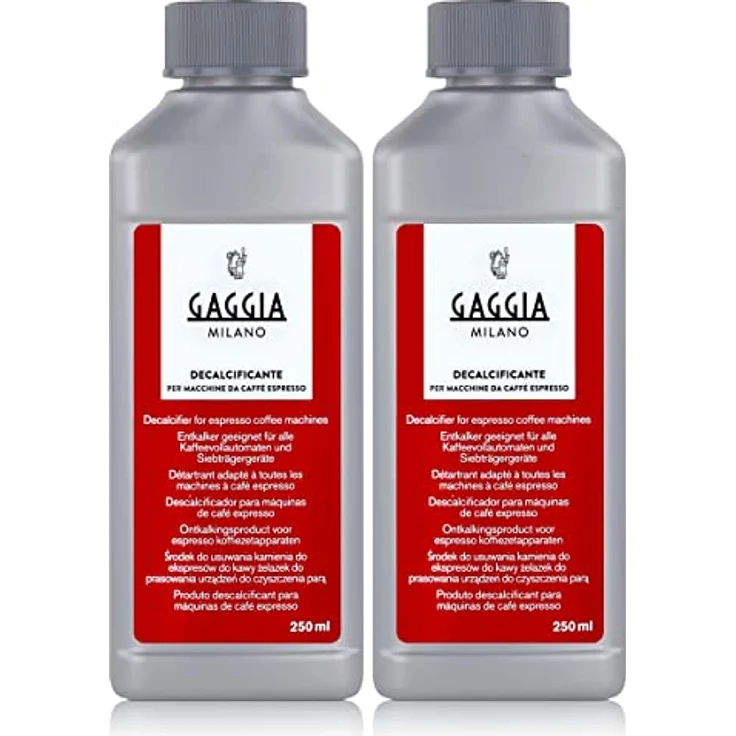 Gaggia Decalcifier Descaler Solution, 2 x 250 ml, Entkalkungsflüssigkeit für Kaffeemaschinen – Bild 1