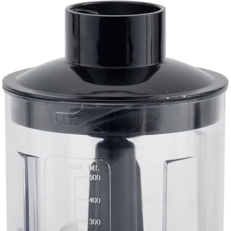 SILVA Schneider Edelstahl Stabmixer Set – 700 Watt, 2 Geschwindigkeitsstufen, Multizerkleinerer, Schneebesen & Messbecher, Extra Leiser DC Motor, 18.000 U/Min – Schwarz, SMS 6502 – Bild 4