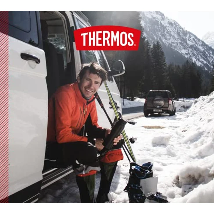 THERMOS 4035.232.050 Thermosflasche Ultralight, Edelstahl Mat Black 0,5 l, extrem leicht, nur 210 g, 10 Stunden heiß, 20 Stunden kalt – Bild 6