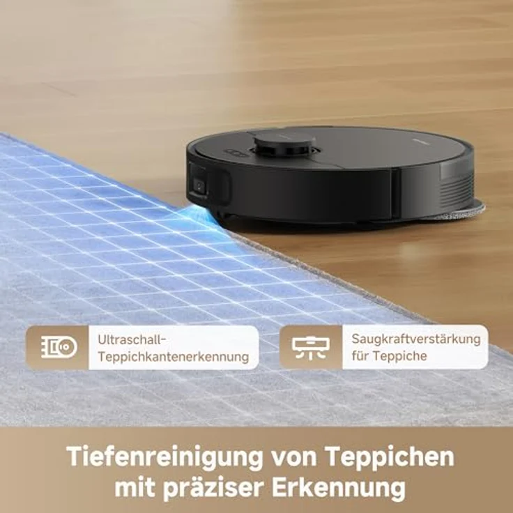 DREAME L10s Pro Gen3, intelligenter Saug- und Wischroboter mit 13.000 Pa Saugkraft, DuoScrub-Wischsystem und 5.200 mAh Akku, Schwarz – Bild 4