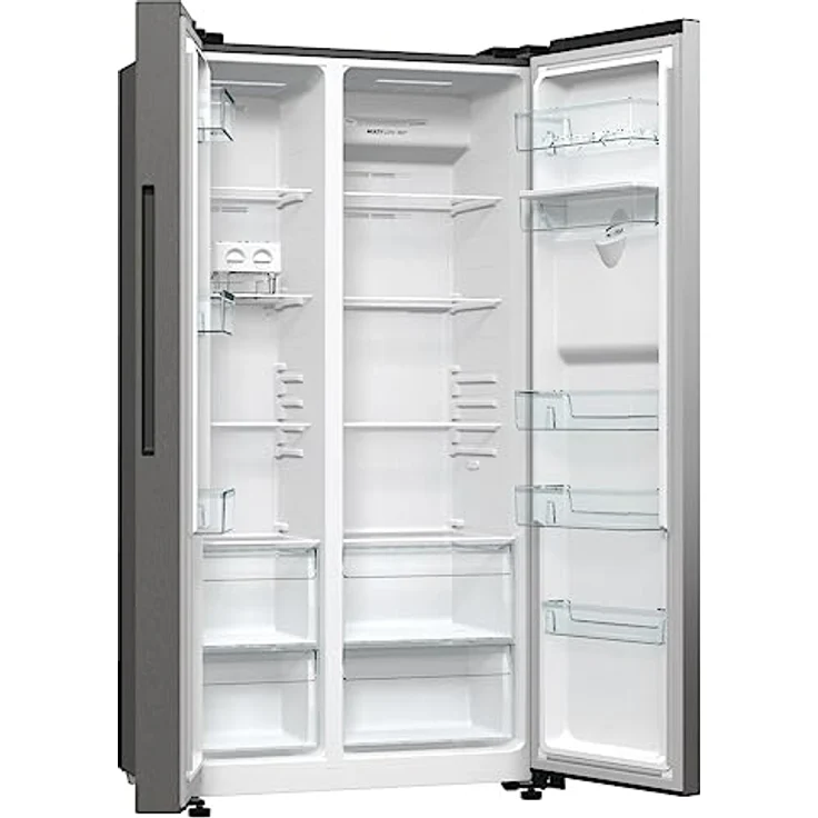 Gorenje NRR 9185 DAXLWD Side by Side Kühl-Gefrierkombination, Made in Europe, EEK D, NoFrostPlus, Inverter-Kompressor, Crisp Zone, ConvertActive Zone, FastFreeze, 178,6 cm, Edelstahl – Bild 4