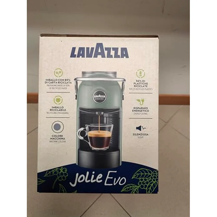 Lavazza Jolie Evo Grey, Kapsel-Kaffeemaschine mit 10 Bar Pumpendruck und 0,6 Litern Wassertank – Bild 3