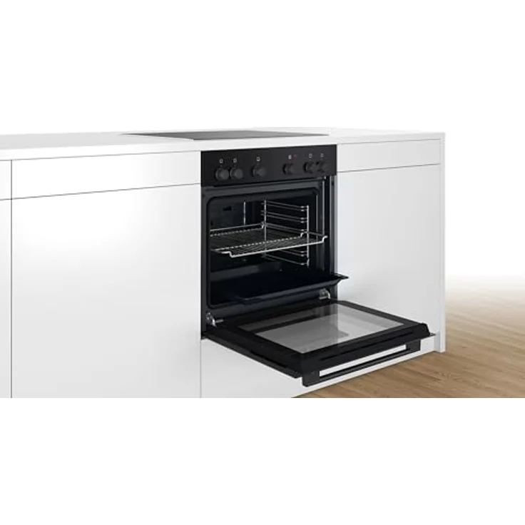 Bosch HND211LR1 Herdset mit 66 l Backofen, HiLightkochzonen und Edelstahlramen, schwarz – Bild 8
