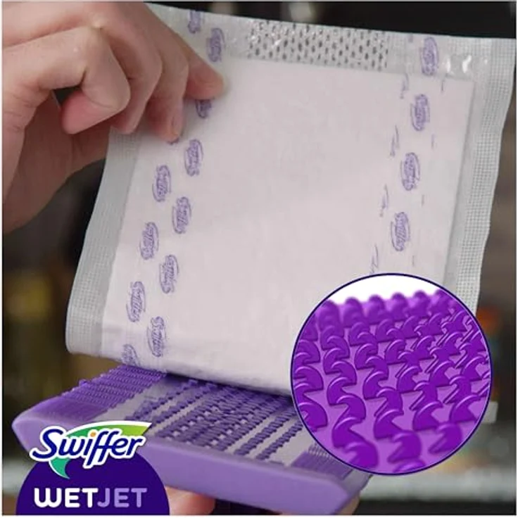 Procter & Gamble Swiffer WetJet Nachfüllpackungen, Bodenwischer-Set für verschiedene Oberflächen, hygienisch und staubbindend – Bild 3