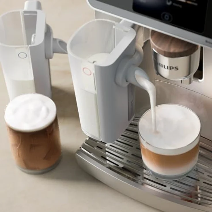 Philips Kaffeevollautomat EP8757/20 Café Aromis 8000-Serie, mit BrewExtract Technologie, über 50 Getränke, LatteGo Pro-Milchsystem, Silber – Bild 6