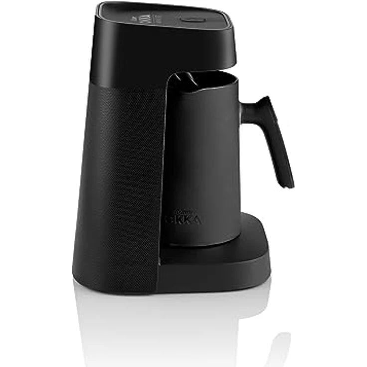 Arzum OKKA MINIO JET türkische Kaffeemaschine, türkische Kaffeekanne, 400 W, 5 Tassen Kaffeekapazität, Überlaufschutz, akustisches Warnsystem (Chrom) – Bild 3