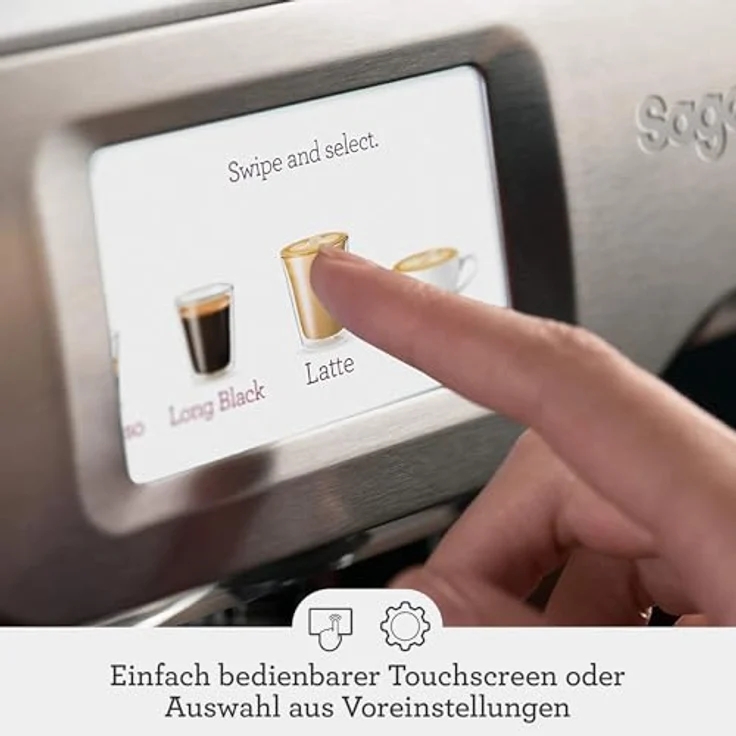 Sage Appliances SES880 Espressomaschine mit integriertem Mahlwerk, Schwarz – Bild 4