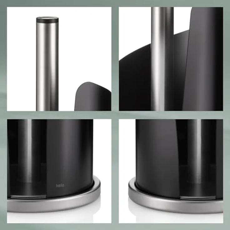 Kela 11200 Küchenrollenhalter, 15 cm Durchmesser, Edelstahl-Metall, Stella, Schwarz – Bild 7