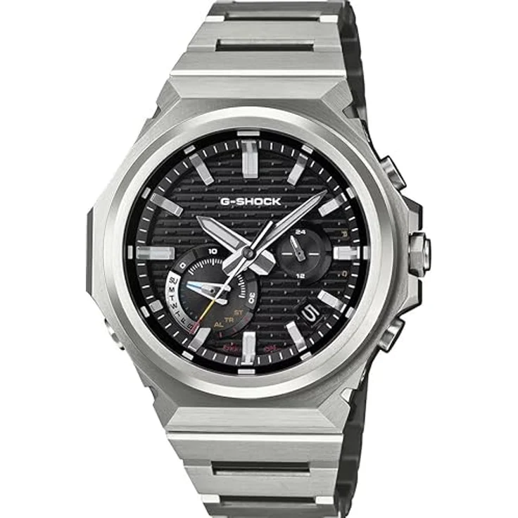 Casio G-Shock G-Steel GST-B1000D-1AER, Solar-Quarzuhr aus Edelstahl mit Bluetooth-Verbindung, Silber/Schwarz – Bild 1