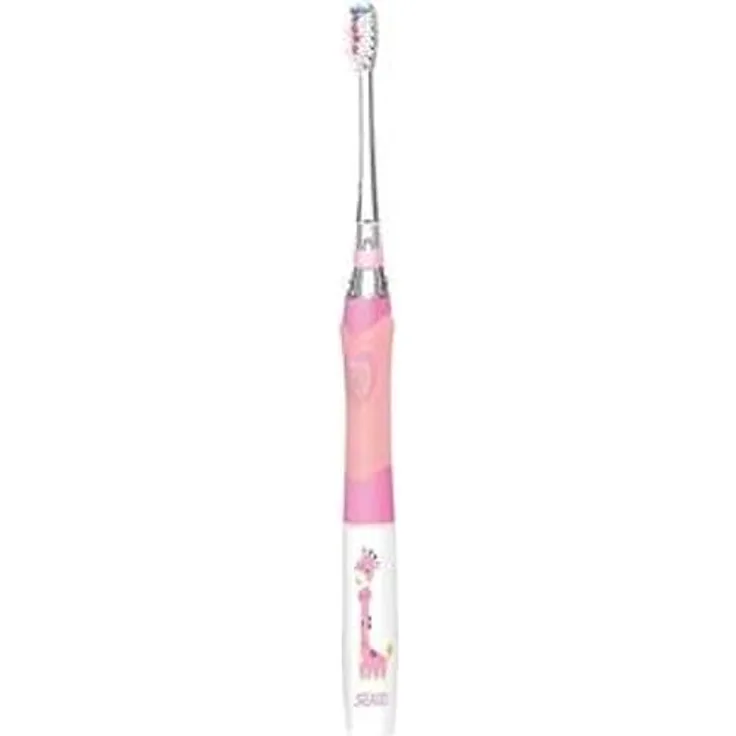 Seago Schallzahnbürste SG-977 rosa für Kinder weiche Borsten Timer-Set mit Spitzen