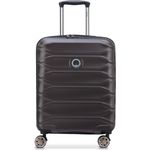 Delsey Meteor 4 Rollen Kabinentrolley 55 cm mit Dehnfalte, (46 l, S), Polycarbonat, schwarz