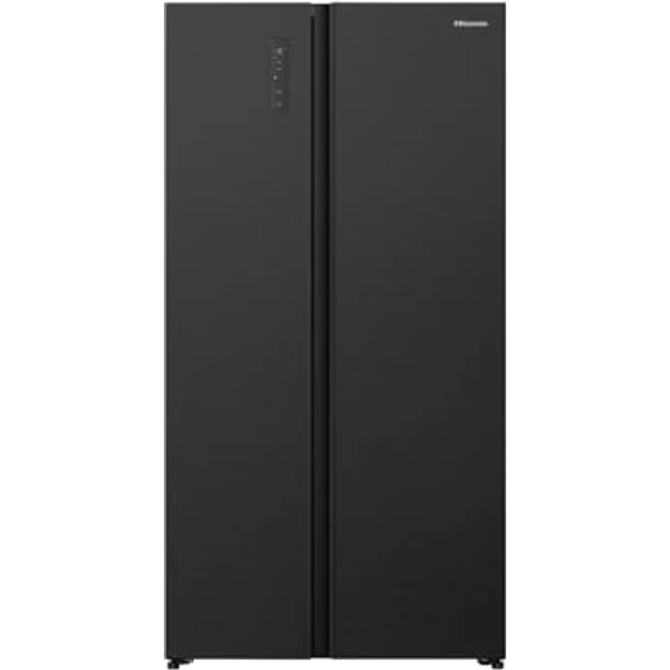 Hisense RS3P538NAFE, Side by Side Kühl-Gefrier-Kombination, 336 l Kühl- und 191 l Gefriervolumen, Schwarz Edelstahl, No Frost-Funktion, 39 dB Geräuschpegel – Bild 1