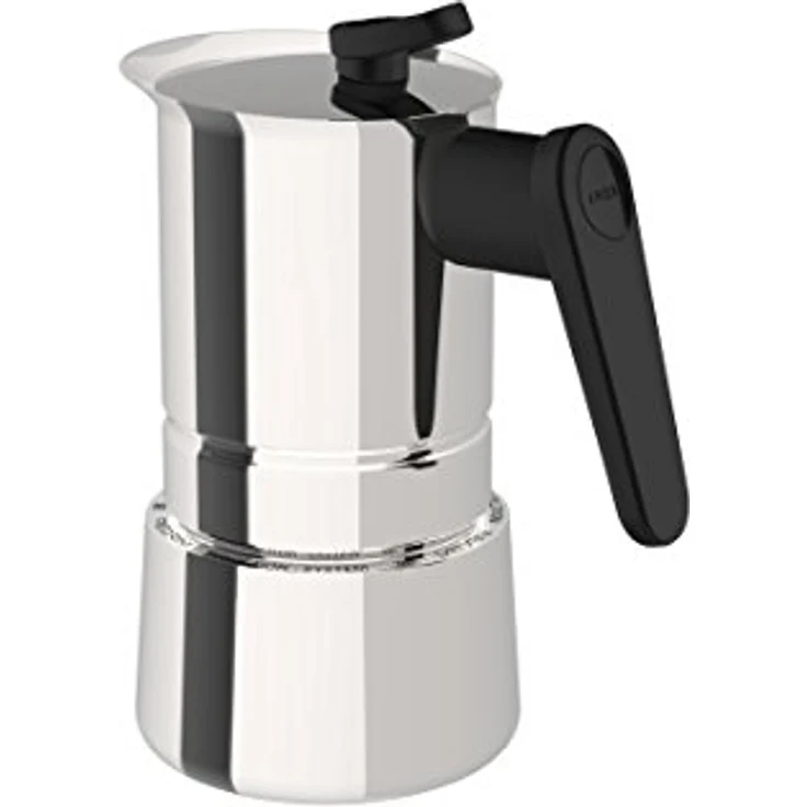 Pedrini Steelmoka - Espressokocher aus Edelstahl 4 Tassen Espressokocher aus Edelstahl – Bild 2