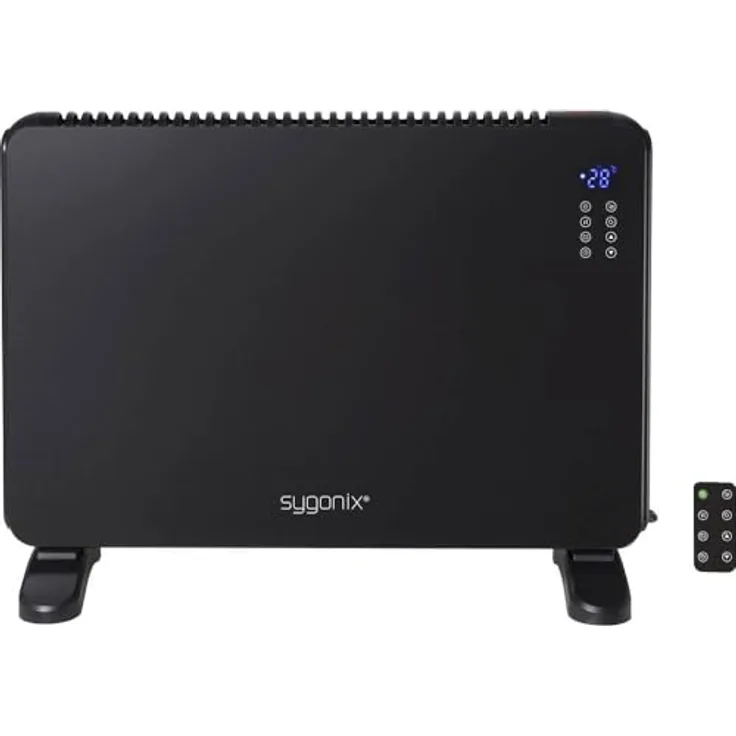 Sygonix SY-6735640 Heizlüfter, Heizgerät für Räume bis 20 m², Schwarz