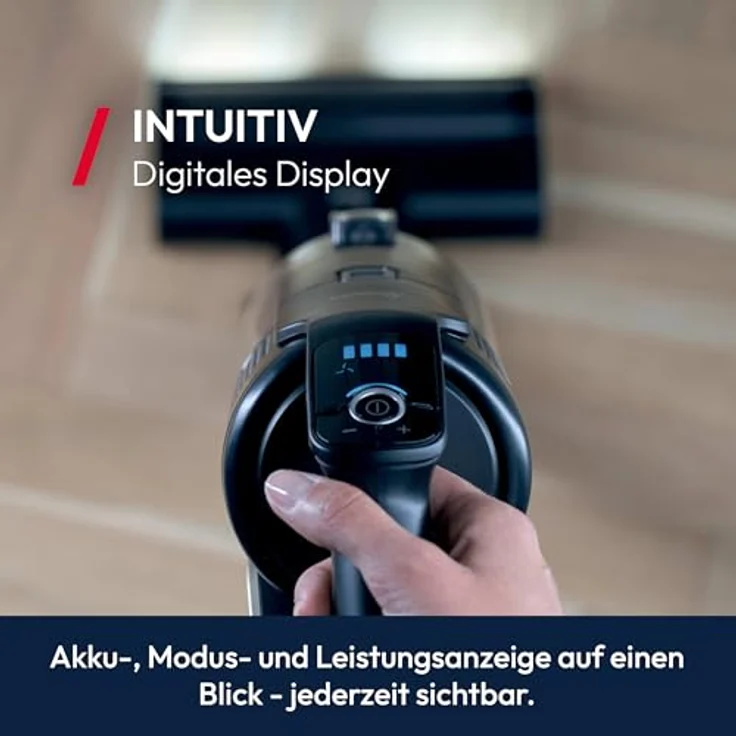 Hoover HF6 Akkustaubsauger [HF610H], kabelloser Hand- und Stielstaubsauger mit 250 AW Saugleistung, bis zu 100 Minuten Laufzeit, Bodensensor und Anti-Twist Bürstenrolle – Bild 9