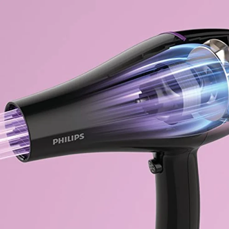 Philips BHD274-00 haartrockner, 2200W, Ionen-Technologie, inkl. Diffusor, schwarz – Bild 3
