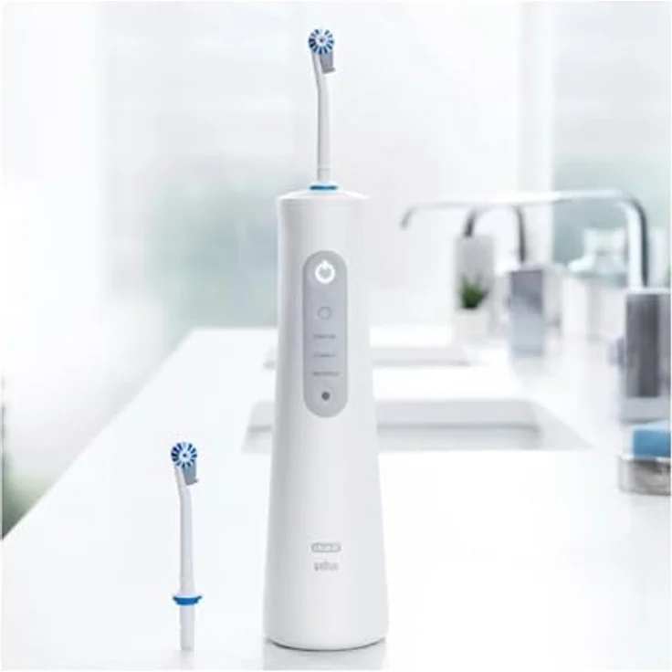 Oral B Oxyjet MD20 Power Munddusche mit 2 Ersatzaufsätzen, für gründliche Zahnreinigung und gesundes Zahnfleisch – Bild 3