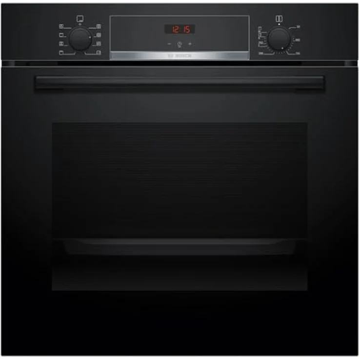 Bosch HBA553BA3F, Serie 4 Backofen, Einbaugerät, 71 l Volumen, 5 Kochmodi, EcoClean, Schwarz – Bild 1