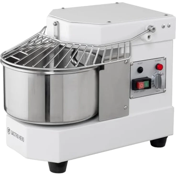 GastroHero Teigknetmaschine 8, 8 Liter, 230 V, fester Kopf, kompaktes Design für Pizzerien, 700 W – Bild 1