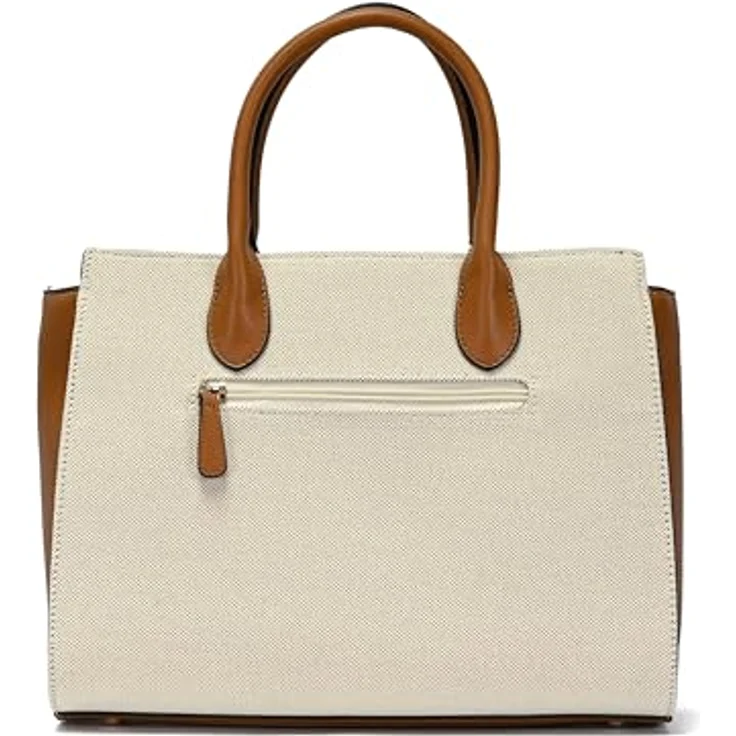 L.Credi Rea Shopper Tasche 33 cm, beige, 100% Polyester, Henkeltasche – Bild 3