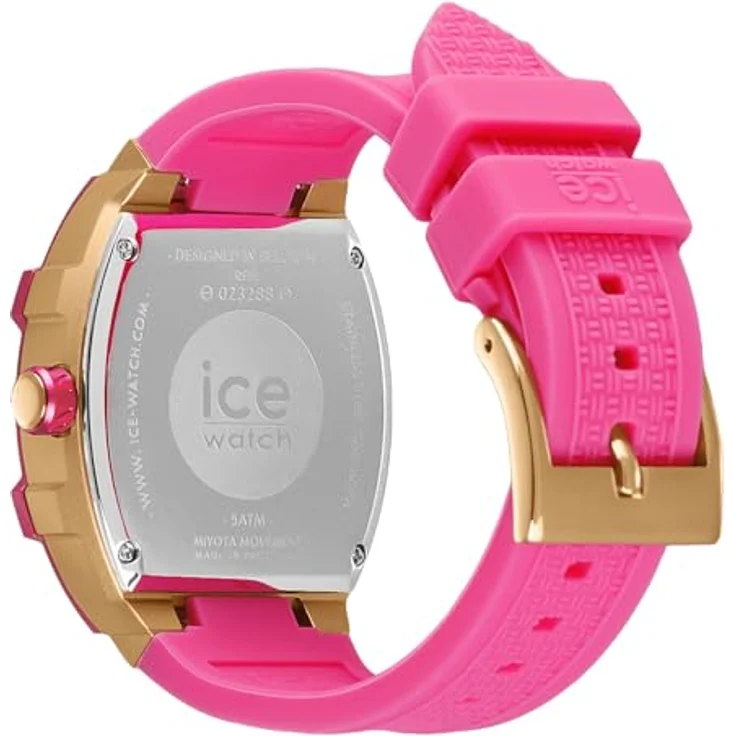 ICE-WATCH Ice boliday Wild pink Damenuhr mit Silikonarmband, Kalenderfunktion, 24-Stunden-Anzeige - 023288 (Small) – Bild 4