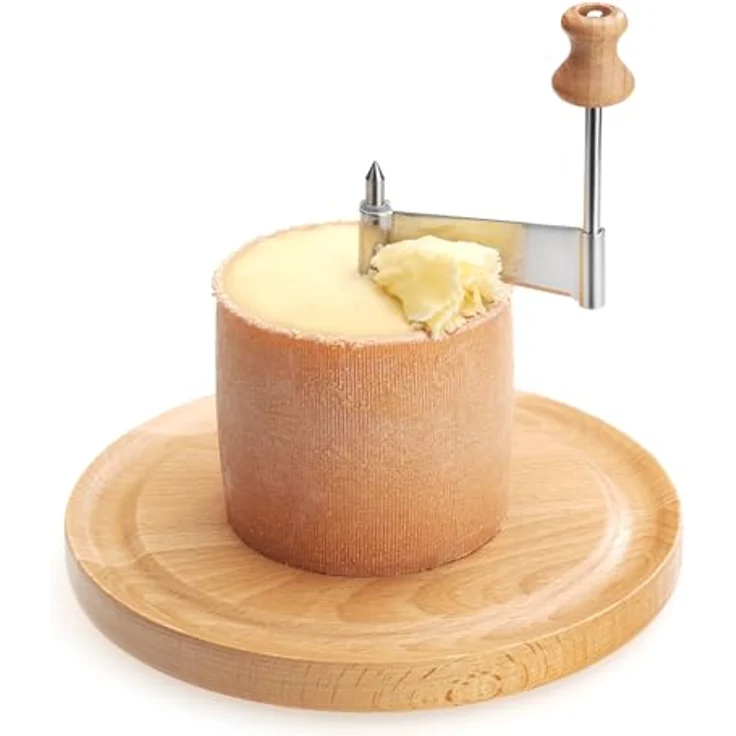 Kela 77085 Käsehobel, Buche- Edelstahl, 21,5 cm Durchmesser, Luxus – Bild 2