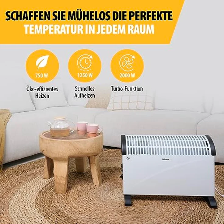 Tristar KA-5912 Campingartikel Elektroheizung (Konvektor) Konvektorheizung, Schwarz, Weiß, Konvektor – Bild 5