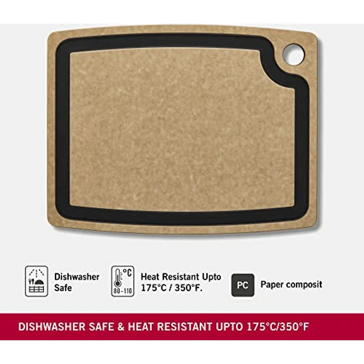 Victorinox Schneidebrett Kitchen Saftrille, 36.8 cm x 28.5 cm, Beige – Bild 4