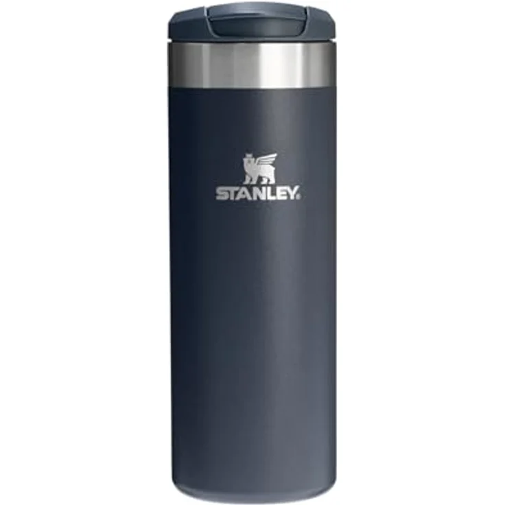 Stanley 1913 AeroLight Transit Mug, 0,47 Liter, auslaufsichere Trinkflasche mit Doppelwand-Vakuumisolierung und verriegelndem Deckel, Edelstahl – Bild 1