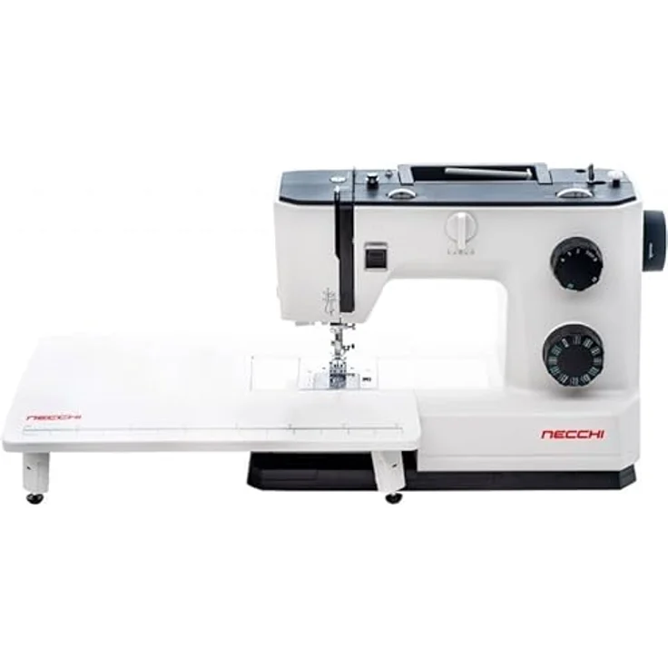 Necchi Nähmaschine Necchi Q132A, 32 Nähprogramme, 1000 Stiche/Min, inkl. Anschiebetisch, Automatisches Knopflochnähen, weiß - Preisvergleich – Bild 3