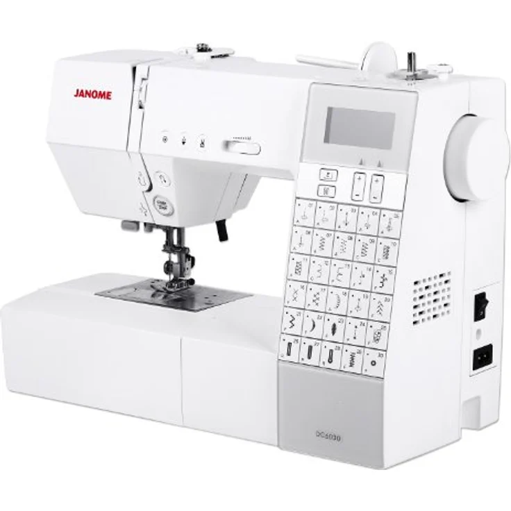 Janome DC 6030  30 Nähprogramme Display Nadeleinfädler Filzmaschine, weiß – Bild 3