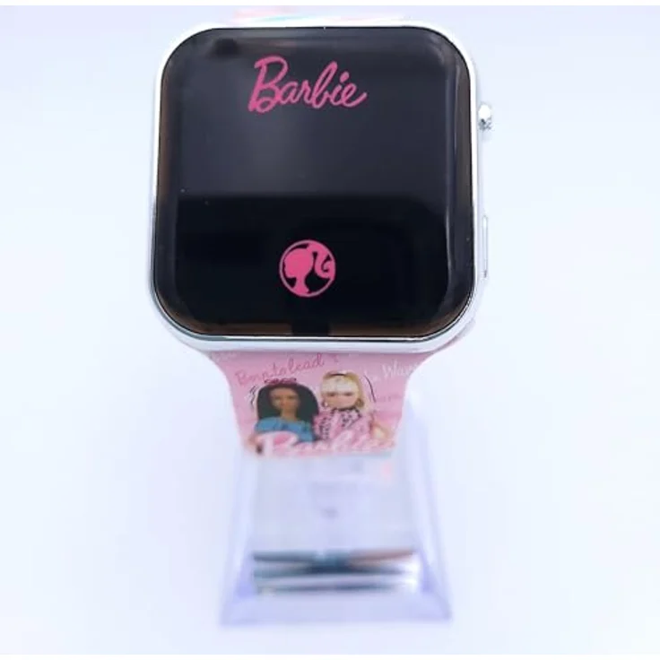 Accutime LED-Kinderuhr Barbie (rosa), Digitaluhr mit LED-Anzeige für Uhrzeit und Datum – Bild 3