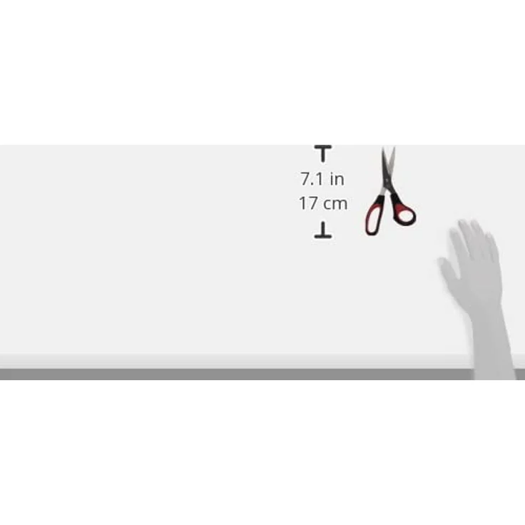 Wedo 9768 Schere Universal (Soft-griffen 21 cm/9768 21,0 cm) schwarz/rot – Bild 4