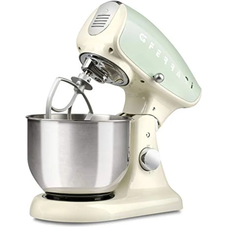 G3 Ferrari G20075 Knetmaschine Deluxe professionell, 5,2 Liter, 1200 W, Creme – Bild 2