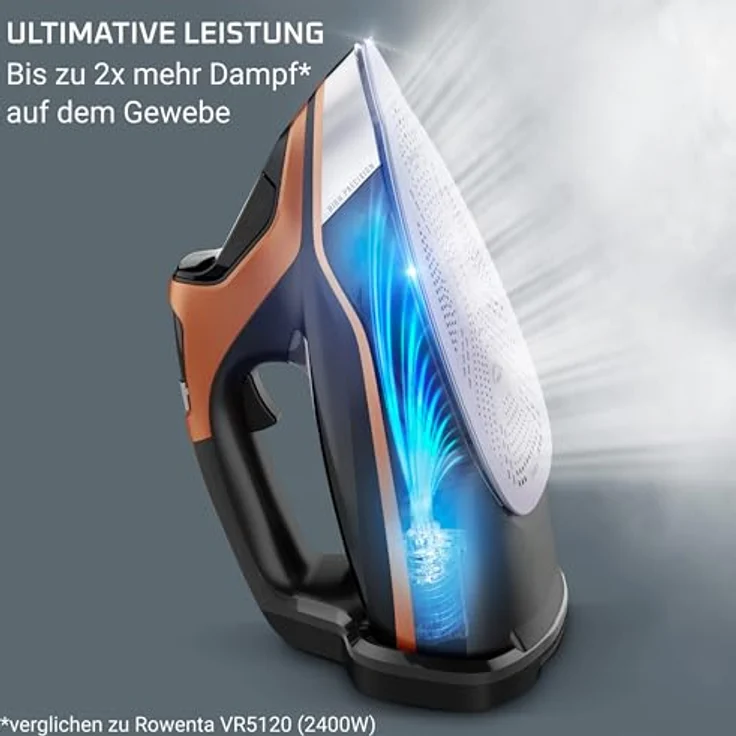 Rowenta DW9520 Steamforce Pro, Dampfbügeleisen mit 3200 W, 300 g Dampfstoß, 350 ml Wassertank und LED-Display – Bild 3
