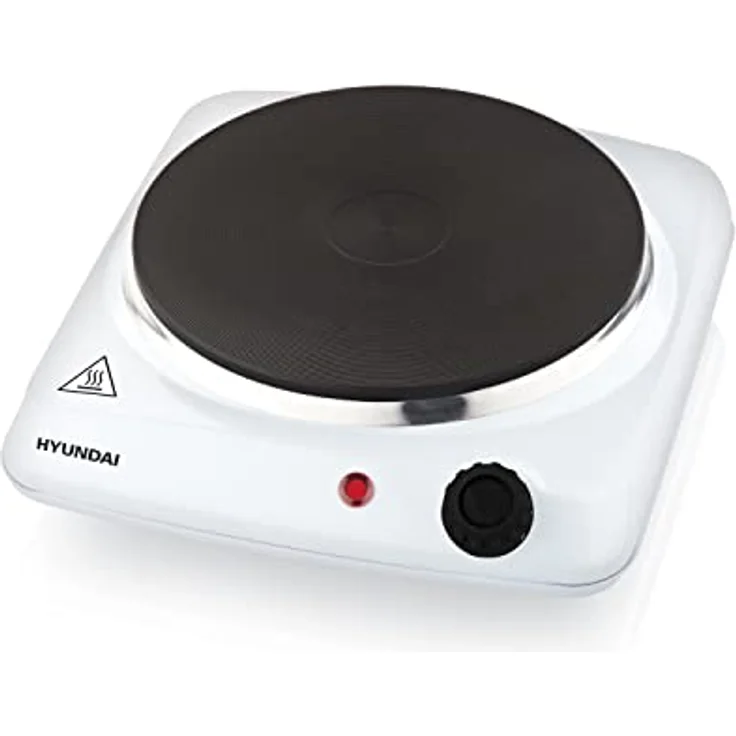 HYUNDAI Kochplatte EP110W I Kleines Kochfeld I 1500 W I Stufenlos I 18.5cm Gussplatte I Betriebsleuchte – Bild 3
