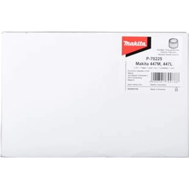 Makita P-70225 Filterelement, langlebig und auswaschbar, für Nass- und Trockenbetrieb, passend für Sauger 447 – Bild 3