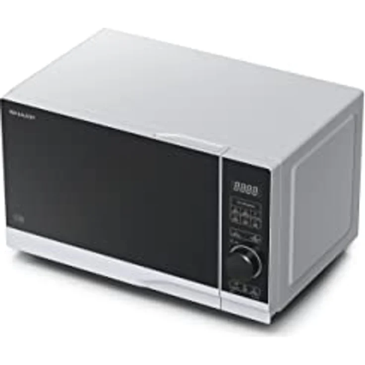 Sharp YC-PS204AE-S Mikrowelle, Standgerät, 20 L Garraum, 10 Leistungsstufen, Timer, Auftauen, Kindersicherung, schwarz – Bild 4