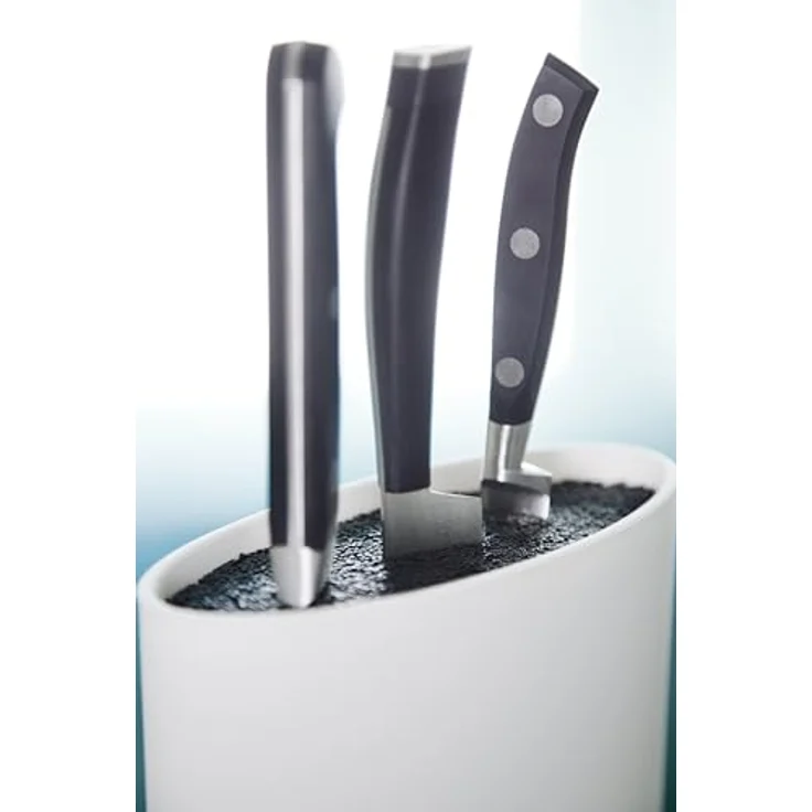 ARCOS Ovaler Messerschutz für Messer bis 20 cm, Block aus thermoplastischem Gummi, 220 x 160 x 65 mm, Farbe Weiß – Bild 5