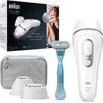 Braun Silk-Expert Pro 3 PL3121 IPL-Haarentfernungsgerät für Damen, dauerhaft sichtbare Haarentfernung für zu Hause, weiß/silber