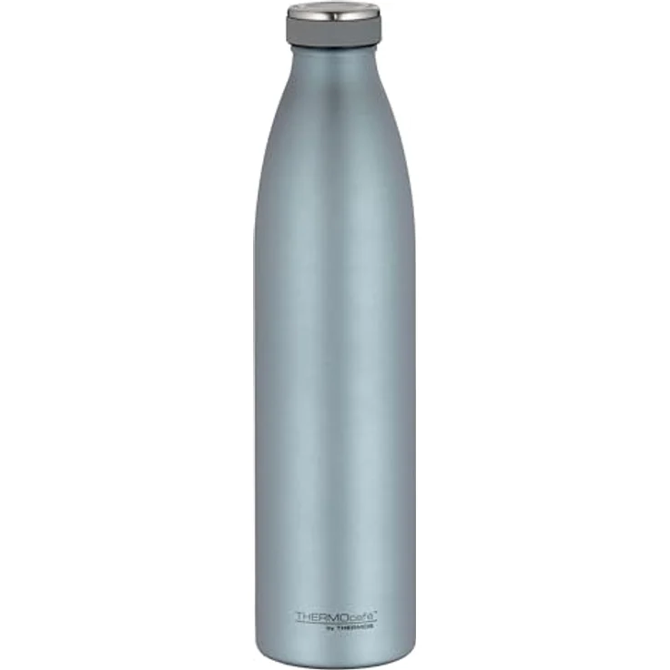 THERMOcafé by THERMOS TC BOTTLE, Isolierflasche 1.00l, Edelstahl, kohlensäurefest, 12h heiß, 24h kalt, Auslaufsicher, ice blue mat – Bild 1