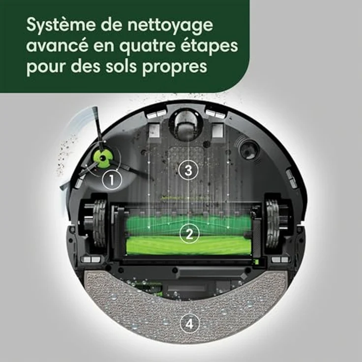 iRobot Roomba Combo 10 Max – Saugroboter 2-in-1 mit Station – Selbstentleerung/Befüllen und Reinigung des Wischtuchs – Kartographie & speichert die Umgebung – erkennt & vermeidet Objekte - Preisvergleich – Bild 2