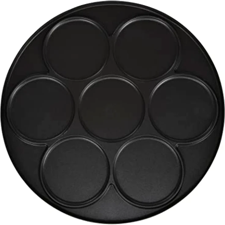 Tristar BP-2639 – 2-in-1 Crêpe-Maker – wendbare Platte – Durchmesser 33 cm – für einen großen oder 7 kleine Crepes– Inklusive Zubehör – einstellbarer Thermostat – Edelstahl – schwarz – Bild 3